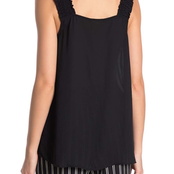 NWT Pleione Square Neck Smock Sleeve Tank Black XS - Picture 5 of 5